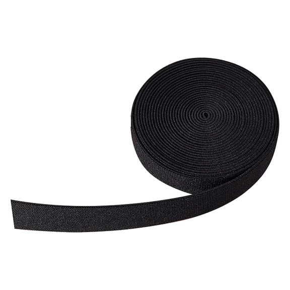 5ms Polypropylene Thicken Wide Elastic Cord Stretch Knitting Elastic Band Flat for DIY Sewing Accessories Black 25mm