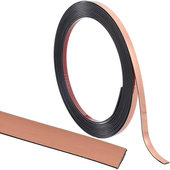 5mx6mm Trim Molding Sandy Brown Self Adhesive Peel and Stick Trim Flexible Caulk and Trim Strips Tile Trims and Edgings Waterproof Sticky Decorative Border for Home Decor Sandy Brown