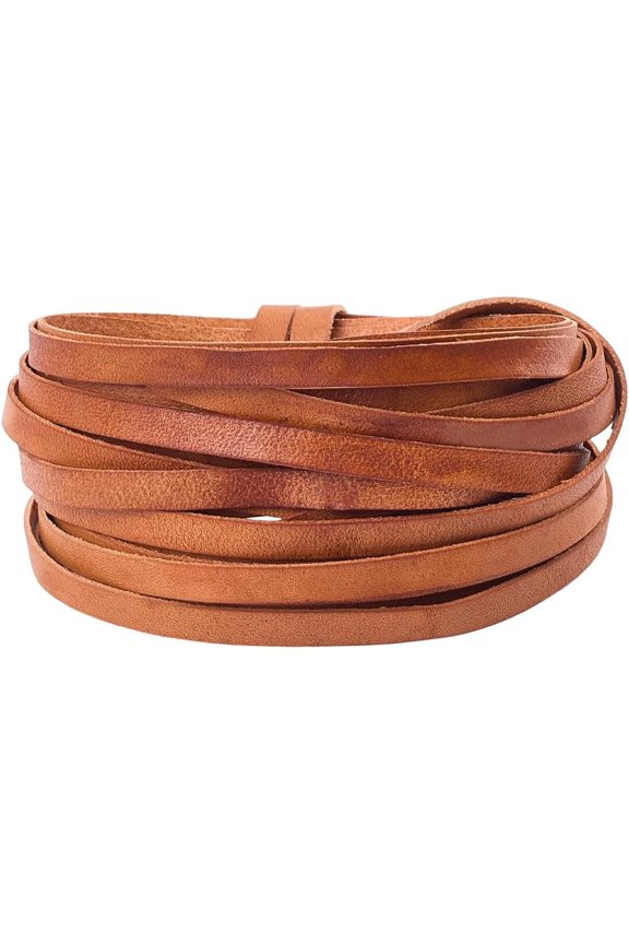 5mx6mmx1mm Real Leather Craft Lace Strips Peru Full Grain Cowhide Genuine Leather Cord String Flat Braiding Thread Rope for DIY Jewelry Making Braiding Bracelets Key Chains