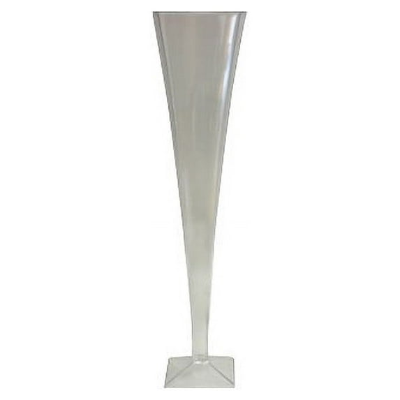 5oz. Clear Plastic Square Champagne Flutes 6pk. Maryland Plastics