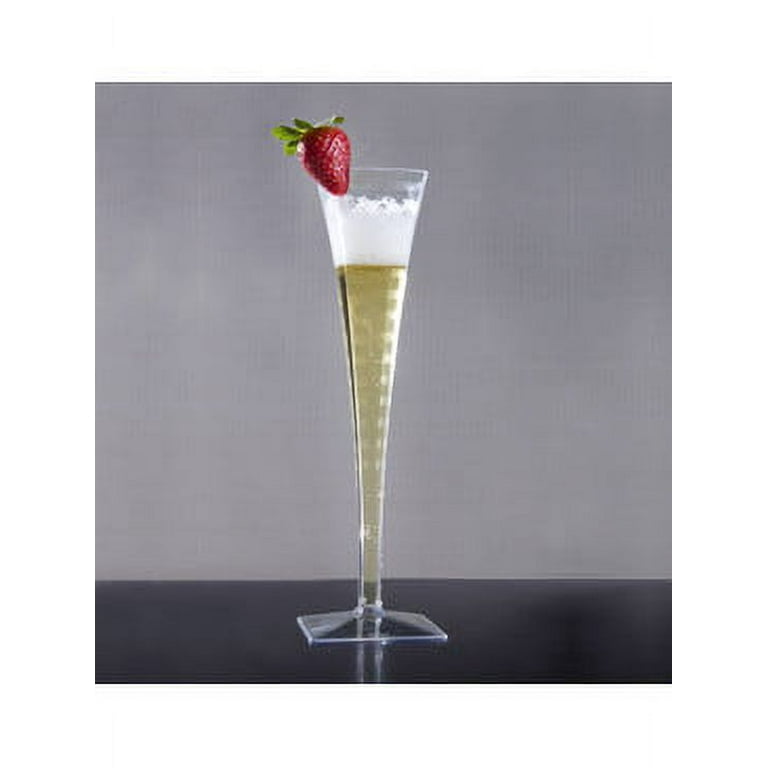 Visions Clear Plastic Champagne Flute (5 oz.)