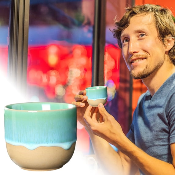 5oz Espresso Cups Stackable Coffee Mugs Colorful Unique Ceramic Glazed Demitasse Espresso Cups Ceramic Espresso Mugs Espresso Cups for Tea Coffee, E