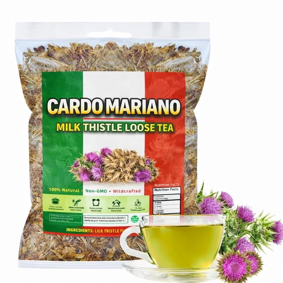 5oz Milk thistle (Cardo Mariano) - Milk Thistle Loose Leaves Cardomarin Herbal Tea Gabiogreen Cardo Marin - Loose Tea IMPORTED FROM MEXICO - NON GMO