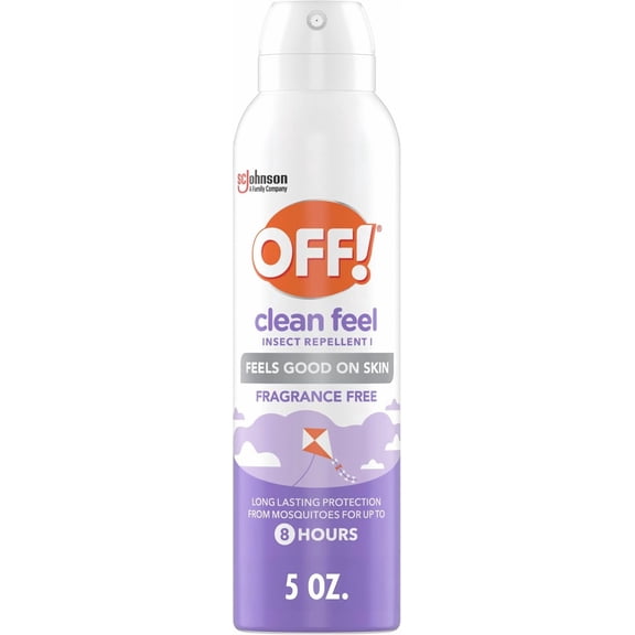 5oz OFF! 20% Picaridin DEET-Free Fragrance-Free Insect Repellent Spray for Mosquito Ticks