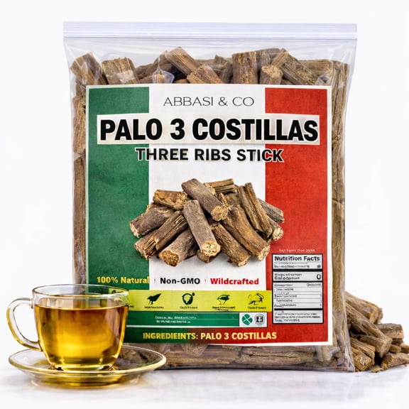 5oz Palo Tres Costillas Bark Herb Herbal Tea Natural Mexican Herb Hierba Wild Crafted Natural Kidney Clease Tea aka Supple Jack IMPORTED FROM MEXICO