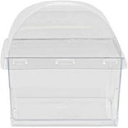 5oz Square Mini Clear Plastic Dessert Containers with Dome Lid - Square Disposable Parfait Box with Lids, Cake Box, Yogurt Container, Fruit Box, Snack Box, Ice Cream, Banana Pudding, Jello (60 Pack)