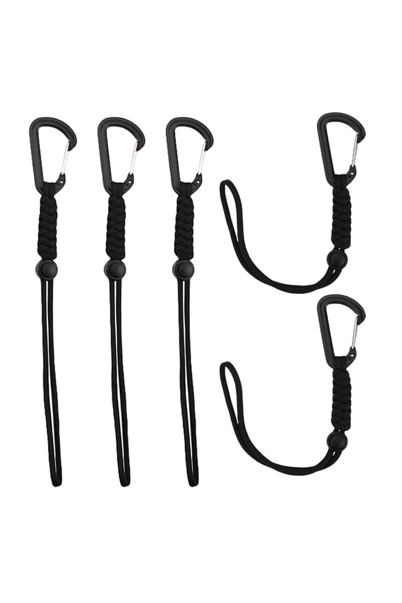 5pack Alloys Cowhided1eatherKeychains Carabiner Car Key Holder Multitool Gadget for Camping And Hiking Gear