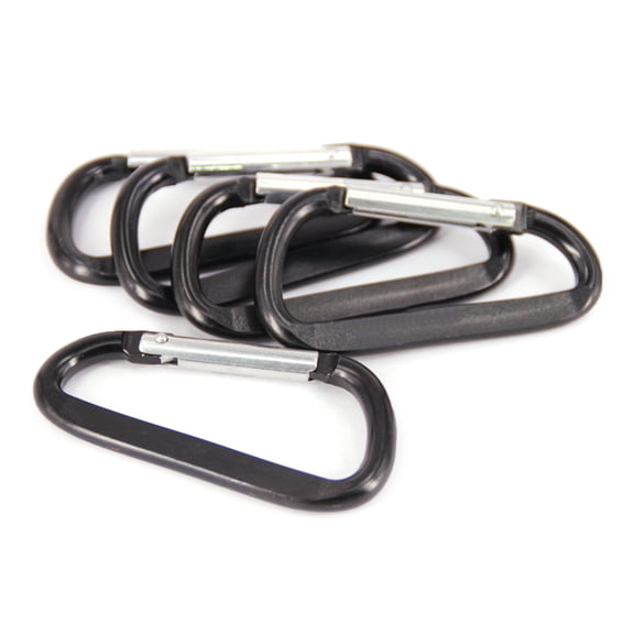 5pack Aluminum D Rings Clip Outdoor Camping Carabiner Fishing Travel Equipment for Key Dog Leashes Outdoor Activity