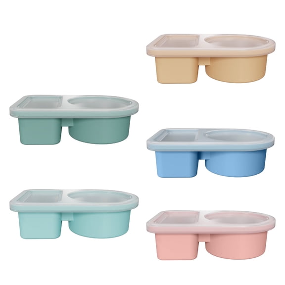 5pack Compacts Food Container Temperature Silicones Food Storage Box for Picnics Salad Vegetables