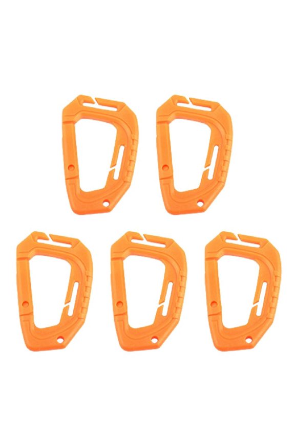 5pack D Rings Shape Caribeaners Locking Carabiner Carabiner Clip Heavy Type for Outdoor Activity