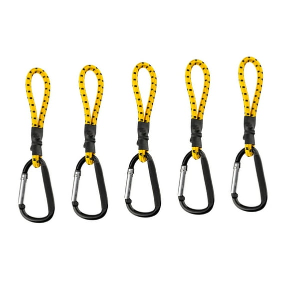 5pack Multicolour Elastics Cord Strong Elastics Rope with Hook Bungee Cord