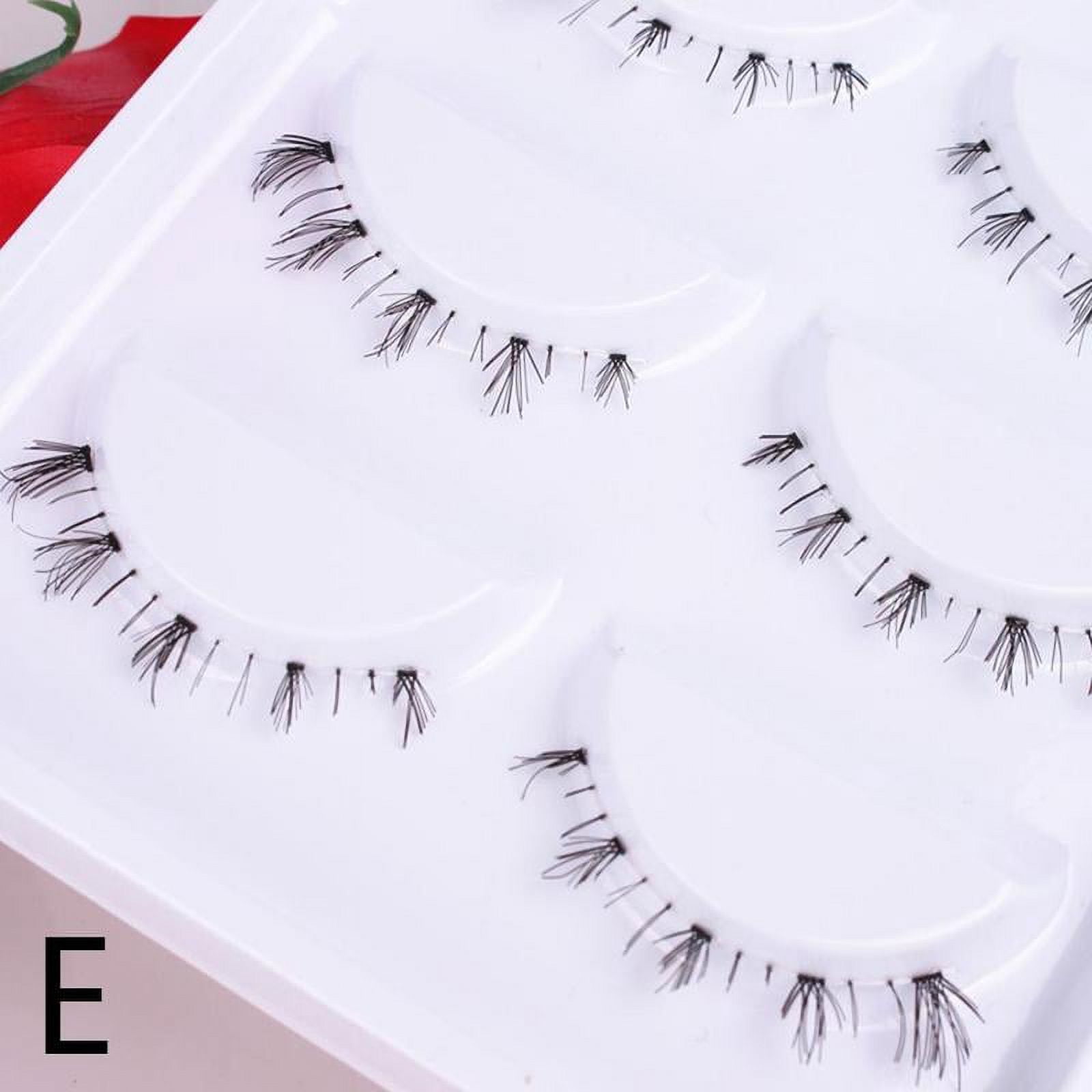 5pairs Lower Lashes Super Soft Transparent False Eyelashes Artificial Transparent Mink With S9O2 D0A2