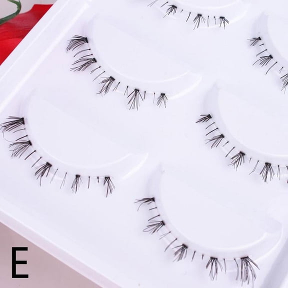 5pairs Lower Lashes Super Soft Transparent False Eyelashes Artificial Transparent Mink With S9O2 D0A2