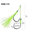 thumbnail image 1 of 5pairs/pack High Carbon Steel Assist Hooks - Double Jigging Hooks, Slow Fast Fall Jig Hooks For Lead Vertical Lure, 1 of 9