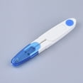 thumbnail image 1 of 5pc 117x19x9mm Iron Scissors and Plastic Sheath Mini Small Snips Trimming Nipper Blue, 1 of 4