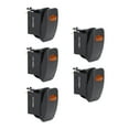 thumbnail image 1 of 5pc 12V DC 20A 3-Pin SPST LED On/Off Rocker Switch Kit - AMBER, 1 of 4