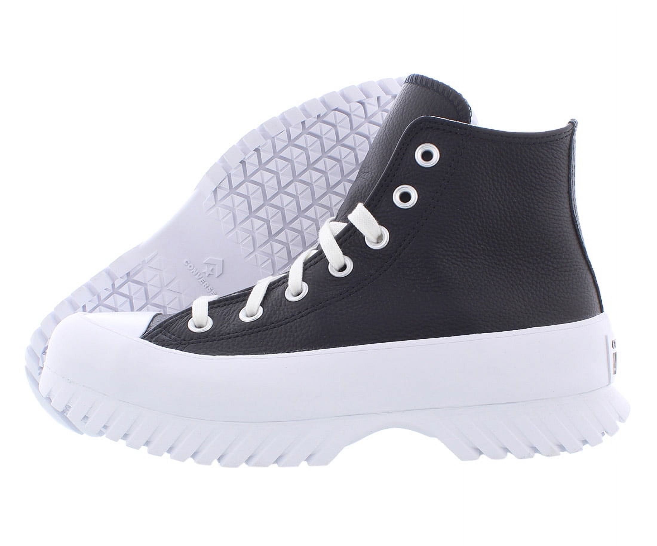 Chuck Taylor All Star Lugged 2.0 Zapatilla de cuero de caña alta Unisex, talla 4.5, color: negro/blanco