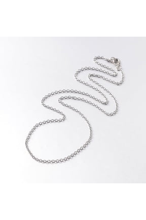 5pc 316 Surgical Stainless Steel Cable Chain Necklaces with Brass Spring Ring Clasps Stainless Steel Color 20 inch(50.8cm) Stainless Steel Color