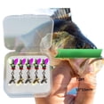 thumbnail image 1 of 5pc BIQIANWO Fishing Lures Micro Fly Hook Pattern White Stripe Military Fish Tilapia Hand-tied BAITS, 1 of 6