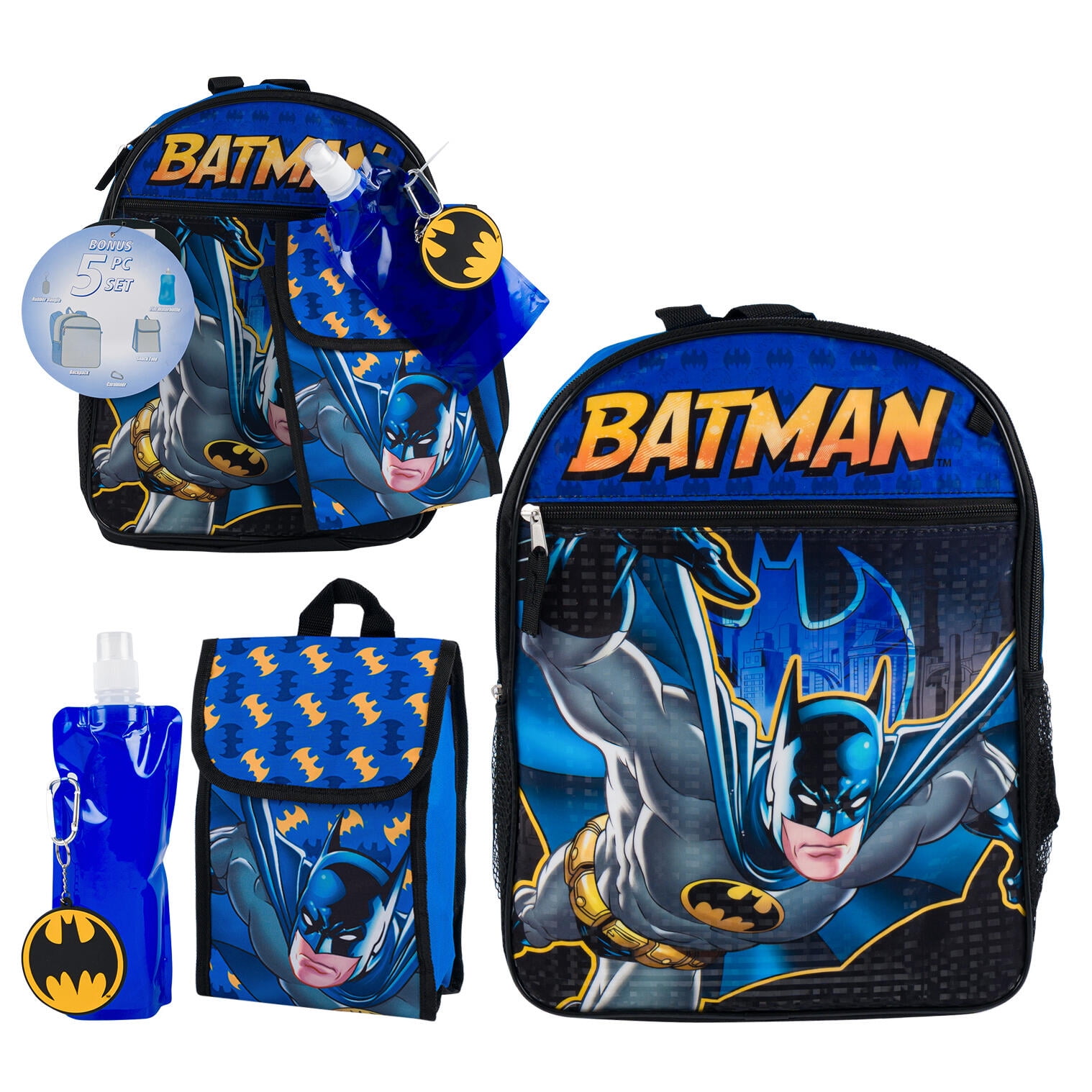 Pottery barn SET Batman Backpack (large) & Cold 2024 Lunchbox and Spencer Box