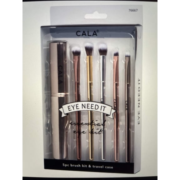 5pc. Brush Kit & Travel Case (Multi color Kit) (MULTICOLOR)