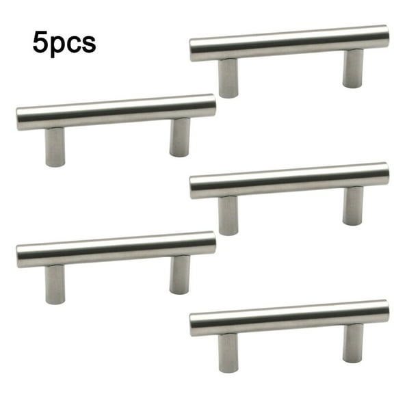 5pc Cabinet Door Handle Furniture Puller Drawer Pulls Stainless Steel 10*32*150mm For Home Improvement Hardware Home Decoration