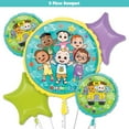 thumbnail image 1 of 5pc Cocomelon Deluxe Balloon Bouquet - Quality Party Birthday Decoration Supplies, 1 of 5