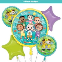 5pc Cocomelon Deluxe Balloon Bouquet - Quality Party Birthday Decoration Supplies