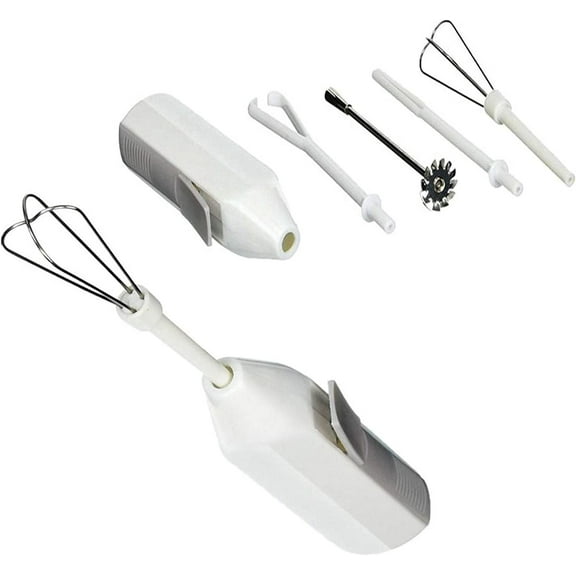 5pc Cordless Mini Mixer - Mix Whip Stir Blend Beat Drink Frother