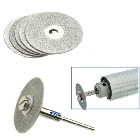 5pc DIAMOND MINI 30mm CUTTING DICS SET Dremel Rotary Tool W/mandrel