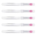 thumbnail image 1 of 5pc Ergonomic Handle Silicone Lip Brush Lip Balm Applicators Lipsticks Perfect For Daily Makeup And On Travel Touches Up, 1 of 9