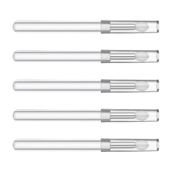 5pc Ergonomic Handle Silicone Lip Brush Lip Balm Applicators Lipsticks Perfect For Daily Makeup And On Travel Touches Up