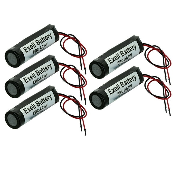 5pc Exell  1.2V Custom NiCd 1000mAh Battery Pack w/ 5" AWG Bare Wire Leads