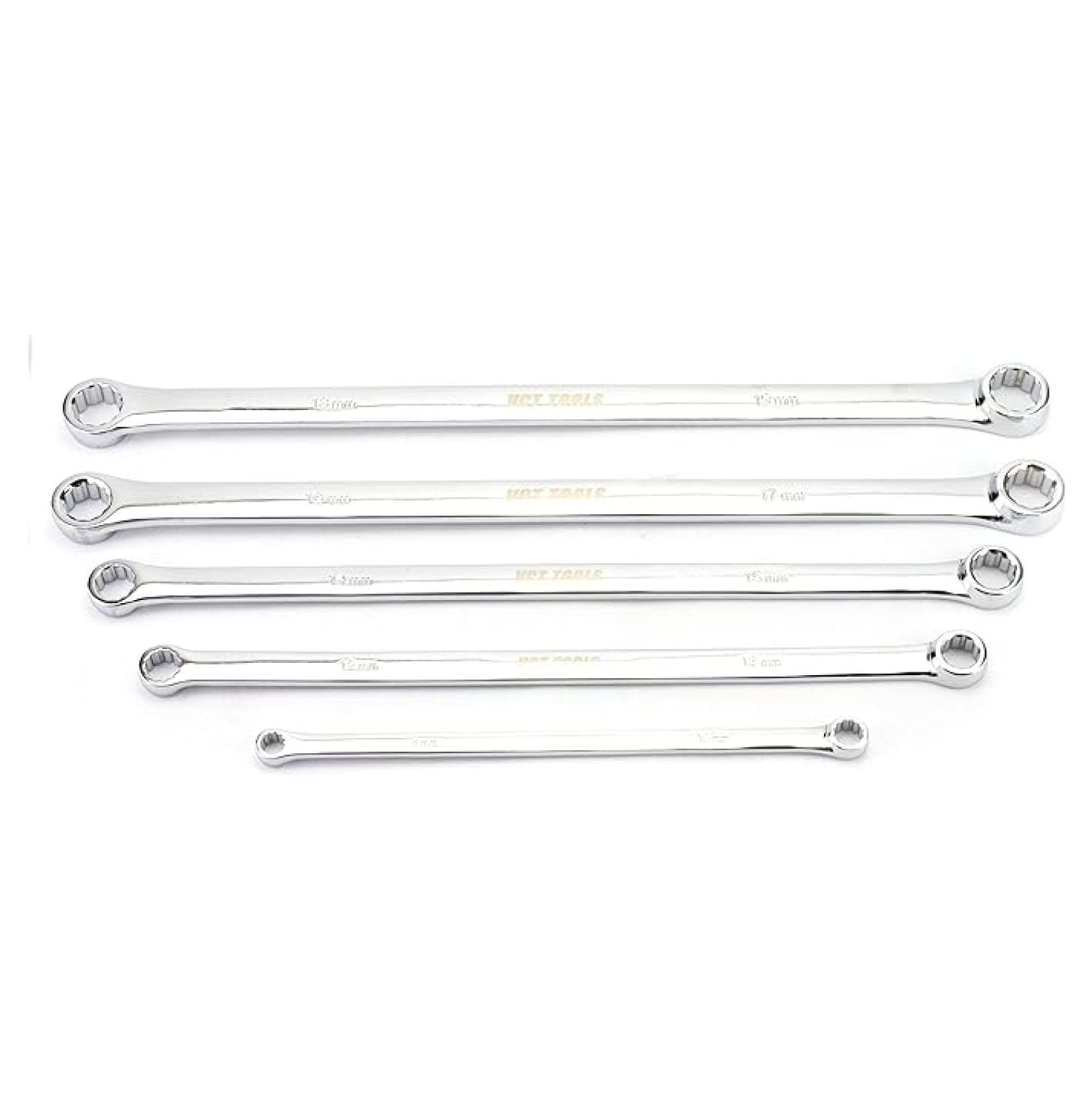 5pc Extra Long Double Box End Metric Vanadium Steel Wrench Set Tool