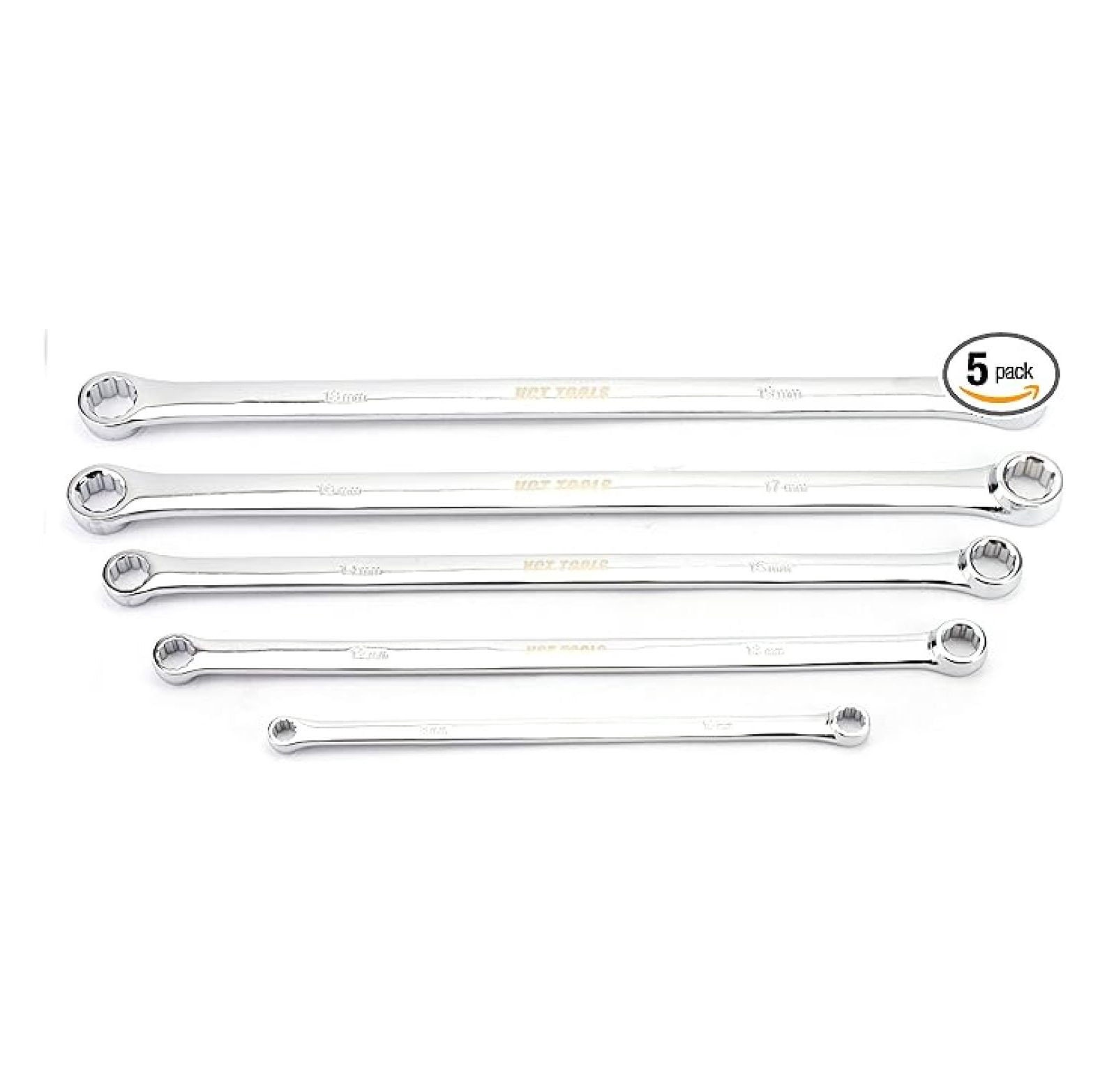5pc Extra Long Double Box End Metric Vanadium Steel Wrench Set Tool