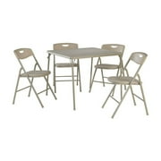 5pc Folding Table and Chair Set Antique Linen