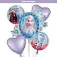 thumbnail image 1 of 5pc Frozen Balloons Elsa Deluxe Bouquet Kit - Birthday Party Decor Decoration Supplies, 1 of 5