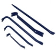 thumbnail image 1 of 5pc Heavy Duty Pry + Wrecking Bars Flat Bars Aligning Bar Utility Crow Bar Set, 1 of 4