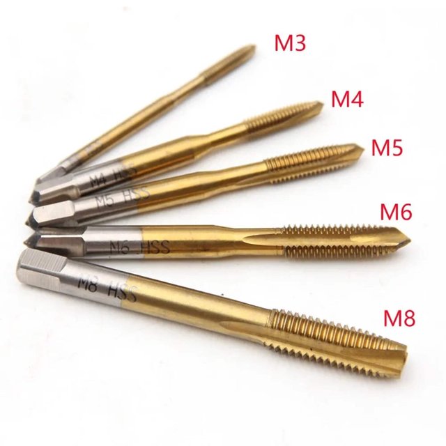 5pc Highspeed Steel Screw Tip Machine with M3M8 through Hole Tapping