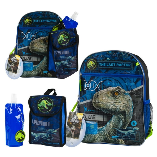 5pc Jurassic World Backpack Set