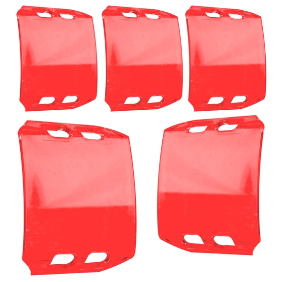 5pc LAMPHUS CRUIZER LED Off-Road Work Light Bar 18W Lens Cover - RED
