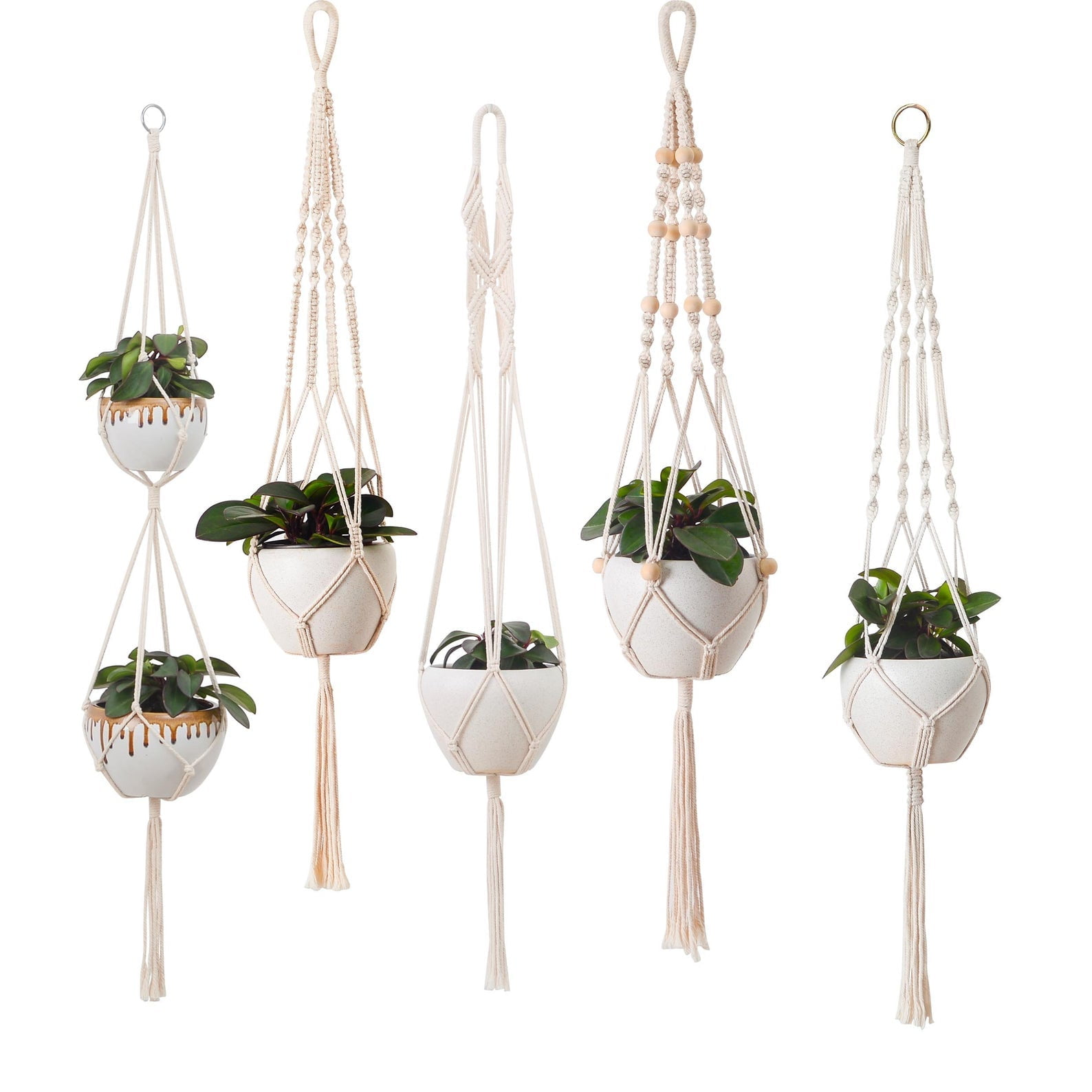 5pc. Macram Plant Hangers