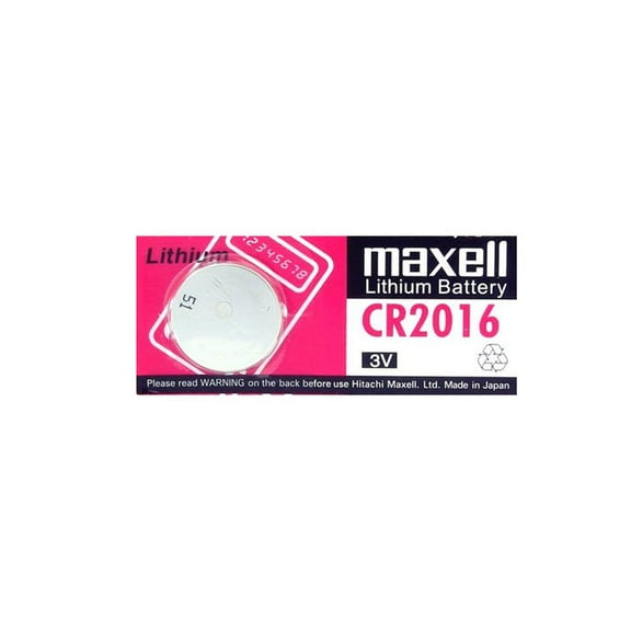 Maxell CR2016 Lithium Coin Cell Battery - 90mAh - 1 Piece Tear Strip