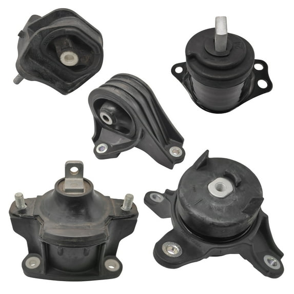 5pc Motor Mounts - Compatible with 2013-2017 Honda Accord (2.4L I4 Engine Only) AT / CVT Transmission - Full Set Engine Mounts