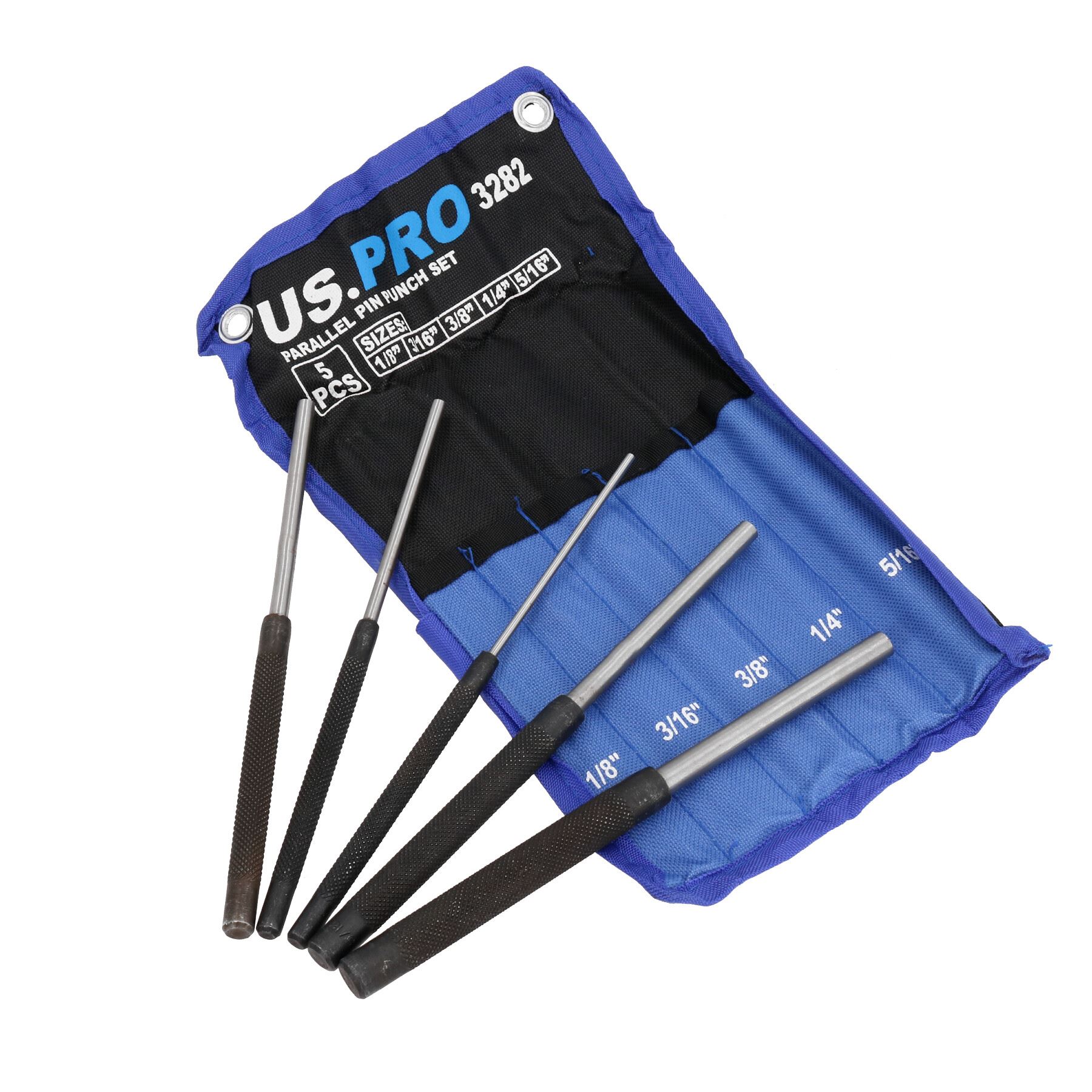 5pc Parallel Pin Punch Drifting Drift Punches Imperial Size 1/8 5/16