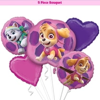 5pc Paw Patrol Skye & Everest Deluxe Balloon Bouquet - Quality Birthday Party Decoration Supplies