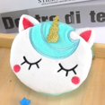 thumbnail image 1 of 5pc Plush Unicorn Coin Purses Change Zipper Purse Keychain Wallets Turquoise 100x110mm, 1 of 1