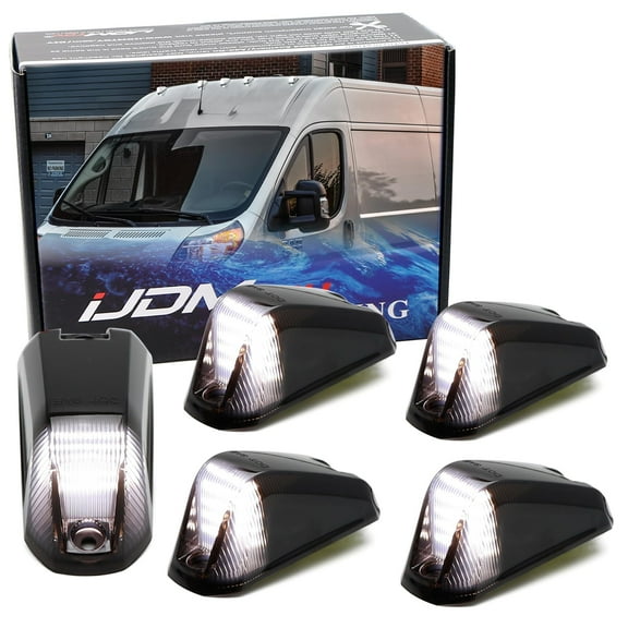 5pc Set Xenon White LED Exterior Decorative Lights Fits 2014-2023 Dodge RAM ProMaster Cargo Van