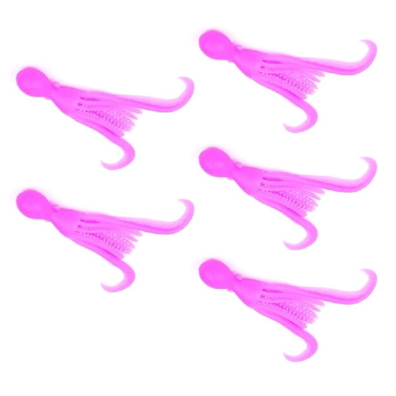 5pc Silicone Squid Jigs Soft Baits Floating Fishing Lures 10cm Artificial Swimbaits Tackle