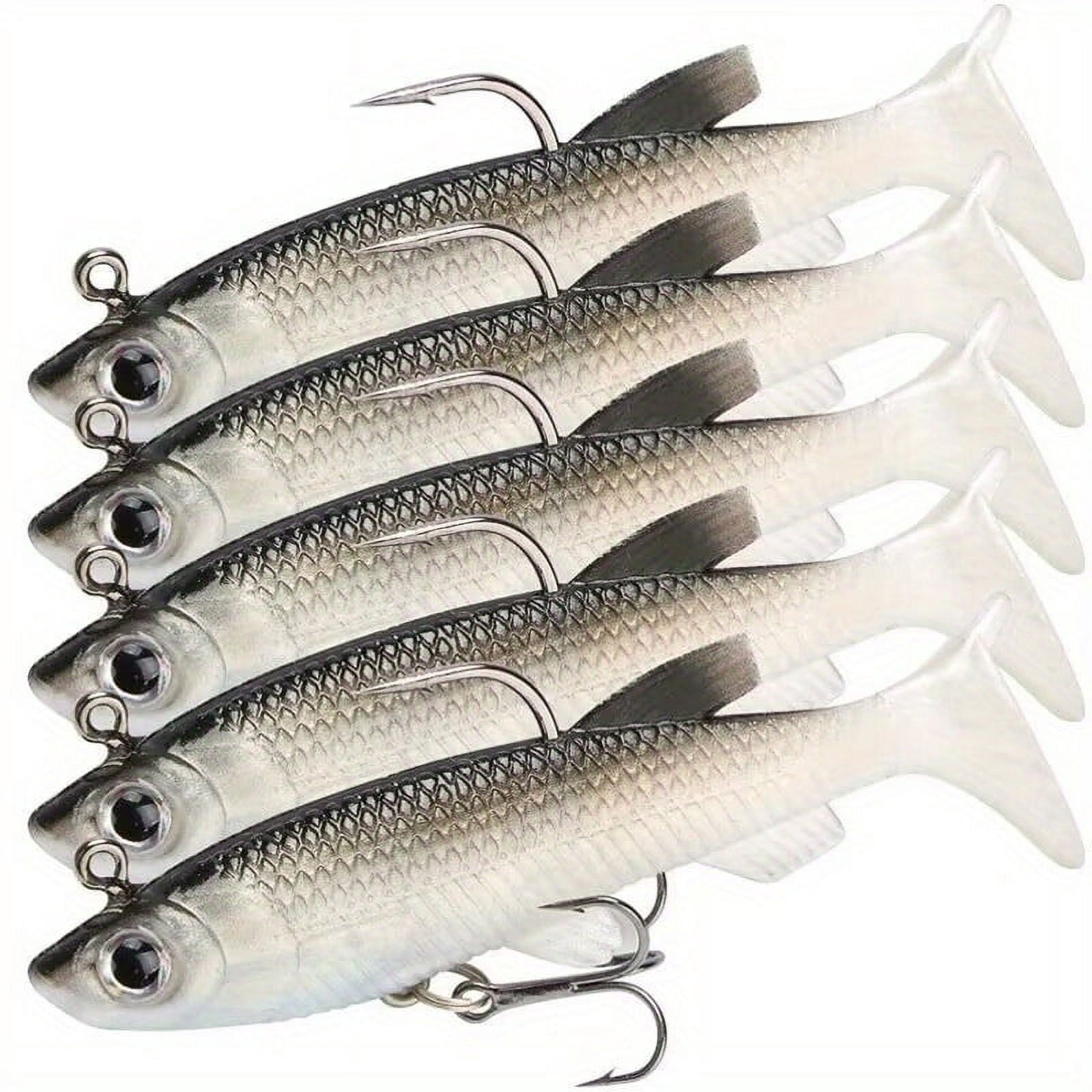5pc Soft Fishing Lure: Lead-Coated Bionic Soft Bait for Fresh & Saltwater Fishing!